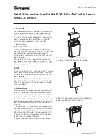 Swegon ELQZ-2-504 series Installation Instructions предпросмотр