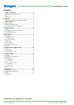 Preview for 2 page of Swegon GOLD PX Operation & Maintenance Instructions Manual