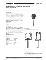 Preview for 1 page of Swegon TBLZ-1-49-a GOLD Installation