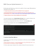 Preview for 1 page of SWELLPRO spry Firmware Update Instruction