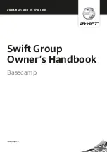 Preview for 1 page of Swift Group Basecamp 2018 Owner'S Handbook Manual