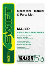 Предварительный просмотр 1 страницы Swift MAJOR MJ70-190 Operator'S Manual & Parts List