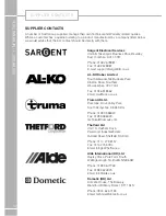 Предварительный просмотр 12 страницы Swift Motorhomes 2013 Owner'S Service And Warranty Handbook