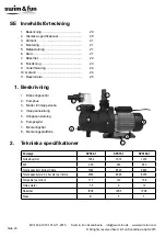 Preview for 20 page of Swim & Fun SPS100-1 Manual