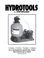 Preview for 1 page of Swimline HYDROTOOLS 71610 Instructions Manual