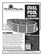 Swim'n Play Above Ground Swimming Pool Assembly Instructions Manual preview