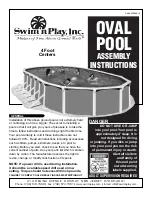 Preview for 1 page of Swim'n Play oval 4ft pool Assembly Instructions Manual