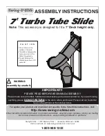 Swing-N-Slide 7' Turbo Tube Slide Assembly Instructions Manual preview