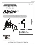 Swing-N-Slide Alpine 611 Assembly Instructions Manual preview