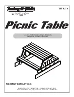 Предварительный просмотр 1 страницы Swing-N-Slide NE 4273 Assembly Instructions Manual