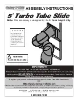 Preview for 1 page of Swing-N-Slide NE 4692-T Assembly Instructions/Use And Care Manual