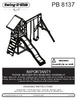 Предварительный просмотр 1 страницы Swing-N-Slide PB 8137 Assembly Instructions Manual