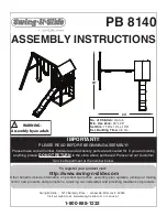 Preview for 1 page of Swing-N-Slide PB 8140 Assembly Instructions Manual