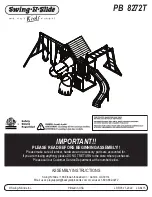 Swing-N-Slide PB 8272T Assembly Instructions Manual предпросмотр