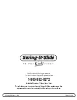 Предварительный просмотр 66 страницы Swing-N-Slide PB 8272T Assembly Instructions Manual