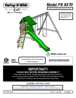 Предварительный просмотр 1 страницы Swing-N-Slide PB 8370 Assembly Instructions Manual