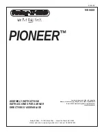 Предварительный просмотр 1 страницы Swing-N-Slide PIONEER NE 4433 Assembly Instructions Manual