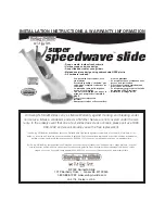 Предварительный просмотр 1 страницы Swing-N-Slide Super speedwave slide Installation Instructions & Warranty Information