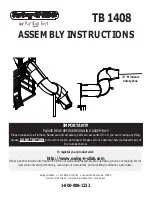 Предварительный просмотр 1 страницы Swing-N-Slide TB 1408 Assembly Instructions Manual