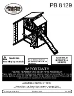 Предварительный просмотр 1 страницы Swing-N-Slide Timber-Bilt PB 8129 Assembly Instructions Manual