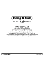 Предварительный просмотр 56 страницы Swing-N-Slide Timber-Bilt PB 8129 Assembly Instructions Manual