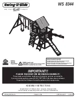 Предварительный просмотр 1 страницы Swing-N-Slide WS 8344 Assembly Instructions Manual