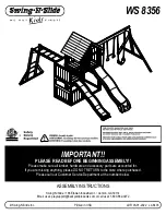 Предварительный просмотр 1 страницы Swing-N-Slide WS 8356 Assembly Instructions Manual