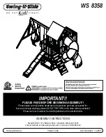 Swing-N-Slide WS 8358 Assembly Instructions Manual предпросмотр