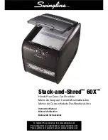 Swingline Stack-and-Shred 60X Instruction Manual preview