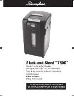 Swingline Stack-and-Shred 750X Instruction Manual preview