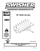 Preview for 1 page of Swisher 11933 SPIKE AERATOR Manual