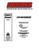 Preview for 12 page of Swisher ACR-500, ACR-500S Owner'S Manual