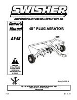 Swisher AE-48 PLUG AERATOR Manual preview