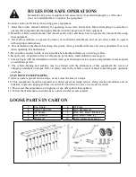 Предварительный просмотр 3 страницы Swisher DT-40 DE-THATCHER Manual