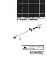 Preview for 1 page of Swisher E4-S3000 Owner'S/Operator'S Manual