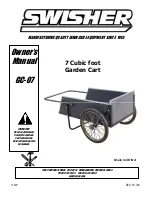 Предварительный просмотр 1 страницы Swisher GC-07 GARDEN CART Manual