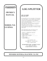 Preview for 16 page of Swisher L207-199001 Owner'S Manual