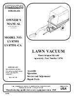 Предварительный просмотр 1 страницы Swisher LV87551 Owner'S Manual