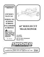 Swisher POL10544HD Owner'S Manual preview