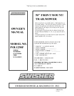 Предварительный просмотр 2 страницы Swisher POL1250F Owner'S Manual