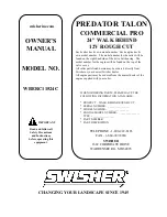 Preview for 16 page of Swisher Predator Talon WBERC11524C Owner'S Manual