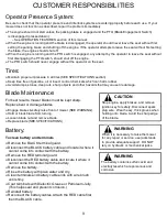 Preview for 9 page of Swisher RESIDENTIAL ZTR2466BS-CA Manual