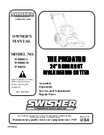 Swisher THE PREDATOR WB824 Owner'S Manual предпросмотр