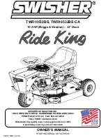 Swisher TWR10532BS Owner'S Manual preview