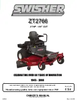 Preview for 1 page of Swisher ZT2766 Owner'S Manual