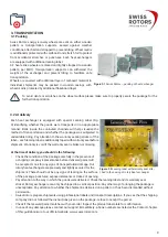 Preview for 9 page of Swiss Made Swiss Rotors RT Series Operation And Maintenance