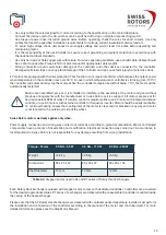 Preview for 12 page of Swiss Made Swiss Rotors RT Series Operation And Maintenance