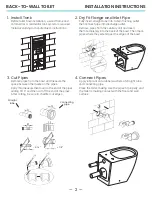 Preview for 3 page of Swiss Madison Back-to-Wall Installation Instructions Manual