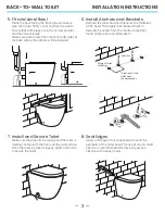 Preview for 4 page of Swiss Madison Back-to-Wall Installation Instructions Manual