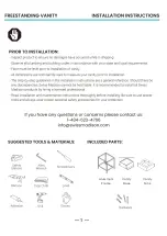 Preview for 2 page of Swiss Madison Beau SM-BV720KGCA Installation Instructions Manual